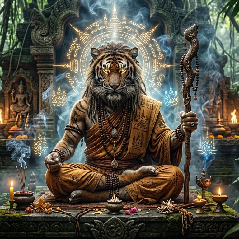 ภาพจำลองปู่เจ้าสมิงพรายหน้าเสือ